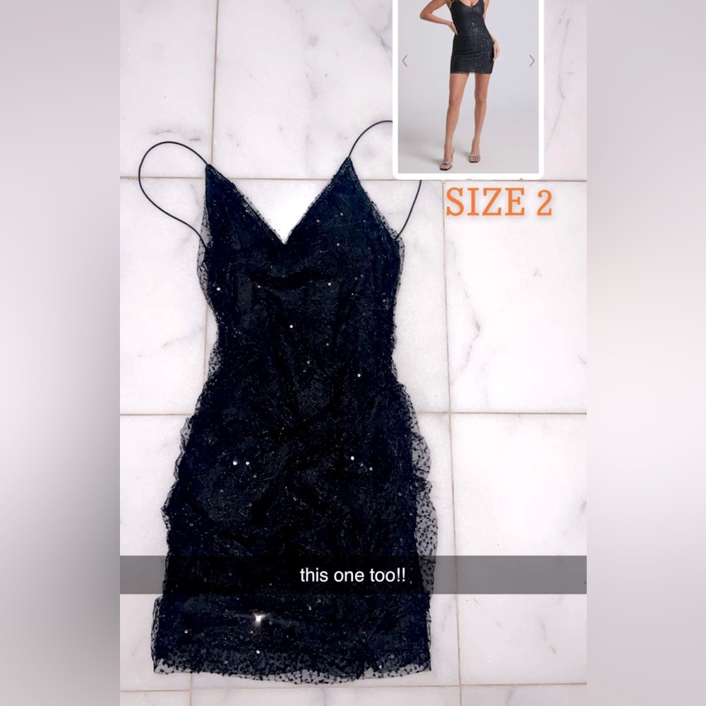 STELLAH OPEN BACK BODYCON DUIN MINI DRESS IN BLACK- Showpo Size 2;)